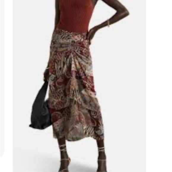 Veronica Beard Sira Draped Skirt 0